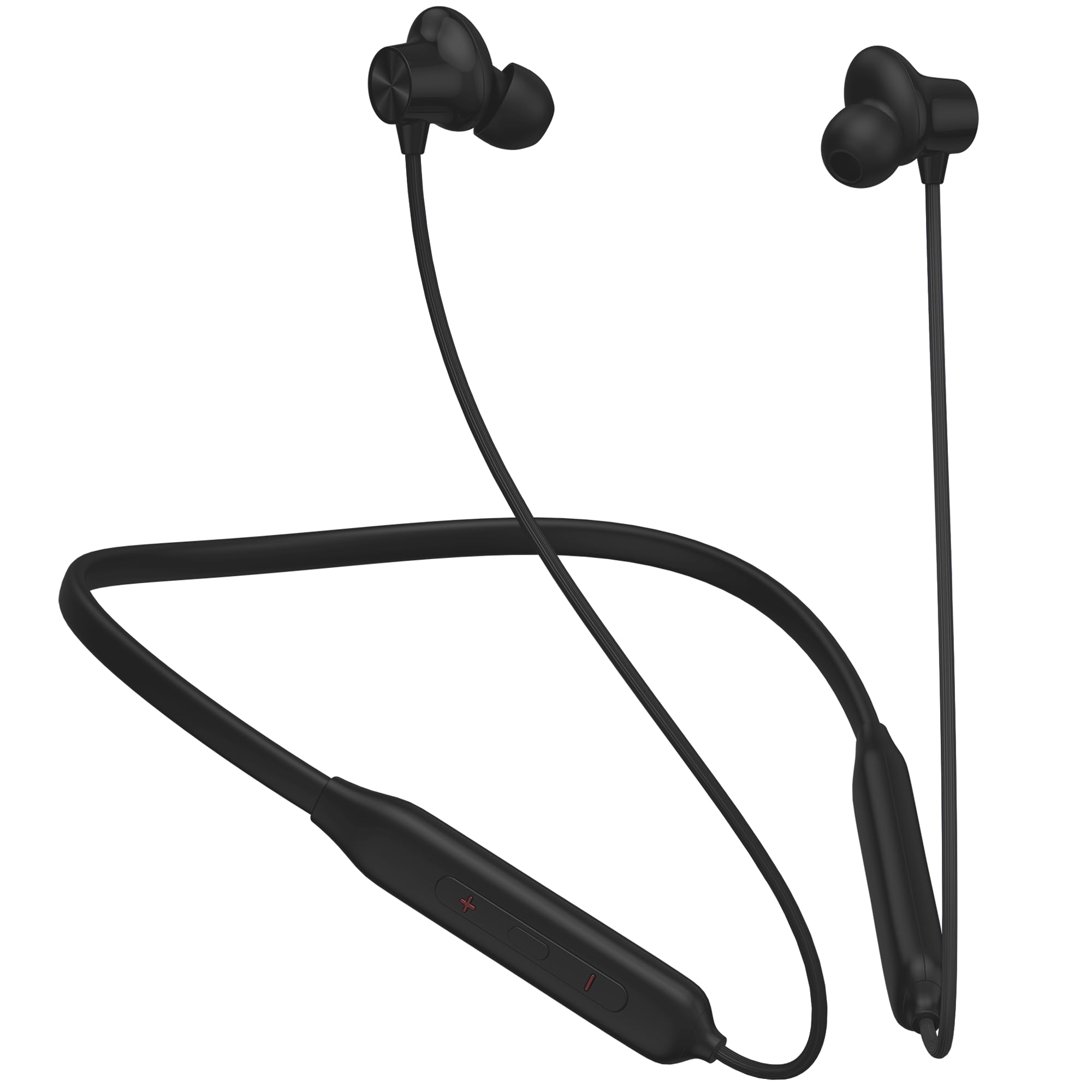 Kratos N4 Bluetooth Neckband with 52H Playtime, Deep Bass, Stereo Sound, HD Calls, Magnetic Earbuds, Type-C Fast Charging, Rich Audio, Hollow Switch for Comfort & Style (Black)-image-27
