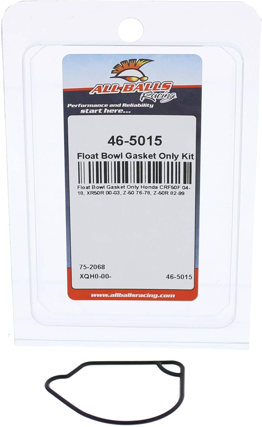 All Balls Racing Float Bowl Gasket Only Kit 46-5015 Compatible with/Replacement for Honda CRF50F 2004-2018, XR50R 2000-2003, Z-50 1976-1978, Z-50R 1982-1999
