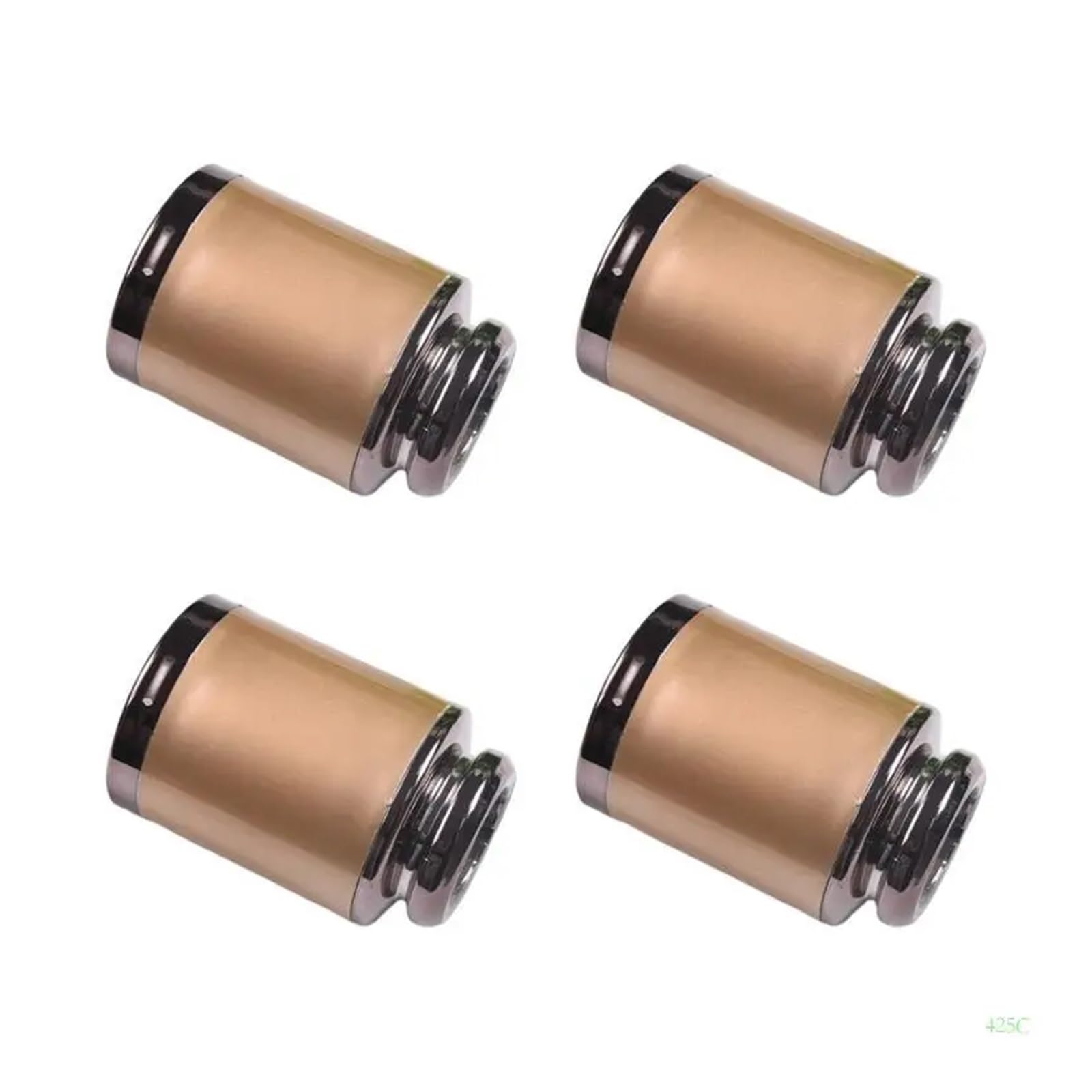BDFJEDS Curtain Pole Finials 4pcs Unique Design Curtain Rod Tips Easy Installs Heads For House(Style 02)