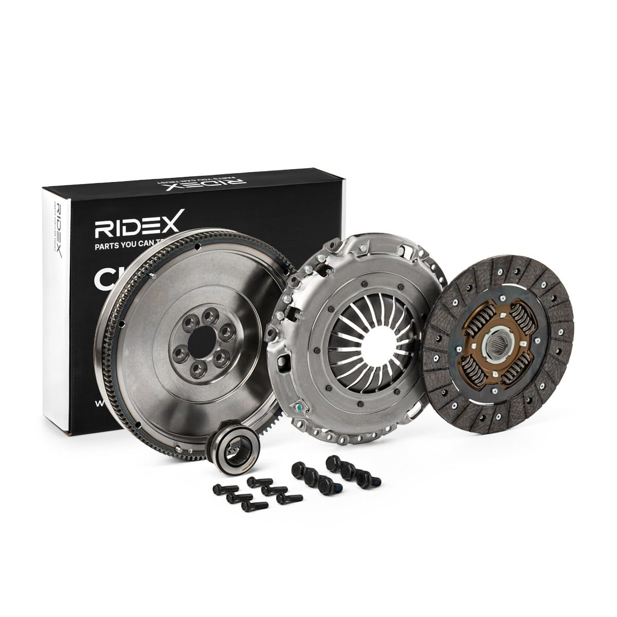 RIDEX 479C0032 Kit de embrague con cojinete de desembrague con volante motor Compatible con VW Polo V Hatchback 6R1, 6C1