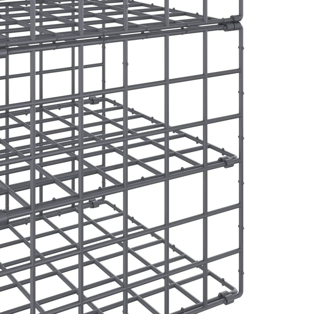 Almacenamiento colgante para armarios con 7 compartimentos, gris, material PP y PE, 31 x 31 x 113 cm, organizador de armario para barra de ropa, ahorra espacio, estable, ideal para