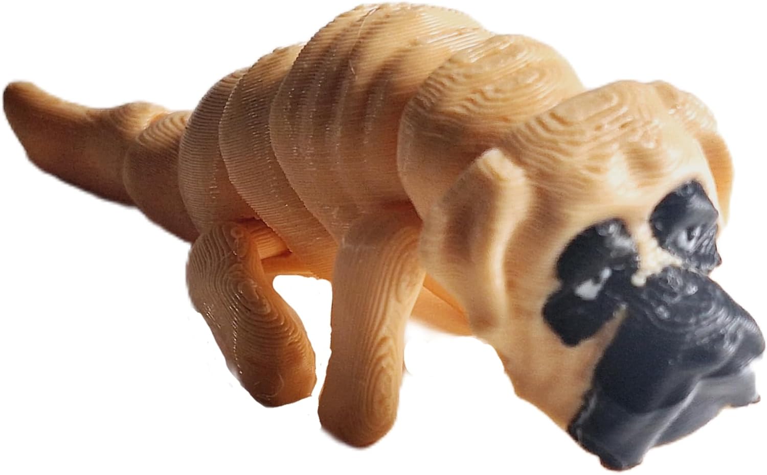 Flexibabies Cute Mini Puppy Fully Articulated 3D Printed 3.5" Baby Dog Fidget Toy (English Mastiff)