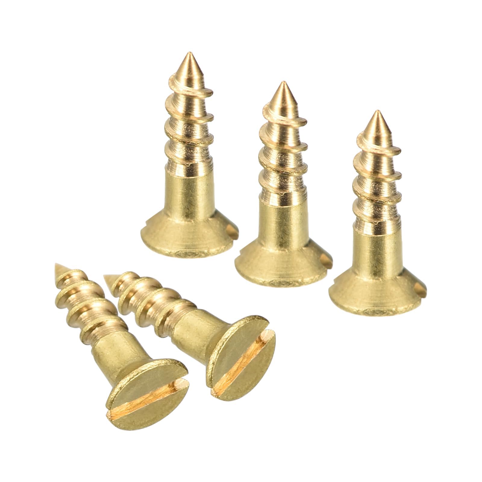 TA-VIGOR 100Pcs Self Tapping Screws, M2.5 Slotted Flat Head Screw, 10mm Round Head Slotted Tapping Screws