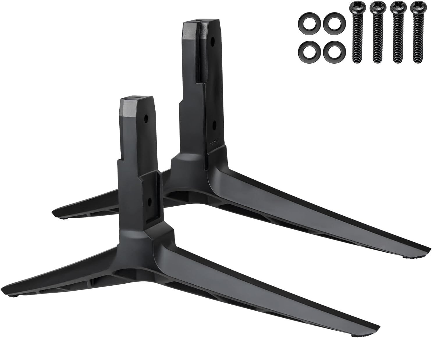 Set of 2 Sturdy TV Stand Legs – Anti-Wobble Design for Vizio 50" Class TVs – Compatible with D50X-G9/V505-G9/V505-H9/M506X-H9, Easy VESA Tabletop Mount, Includes All Screws (Black)