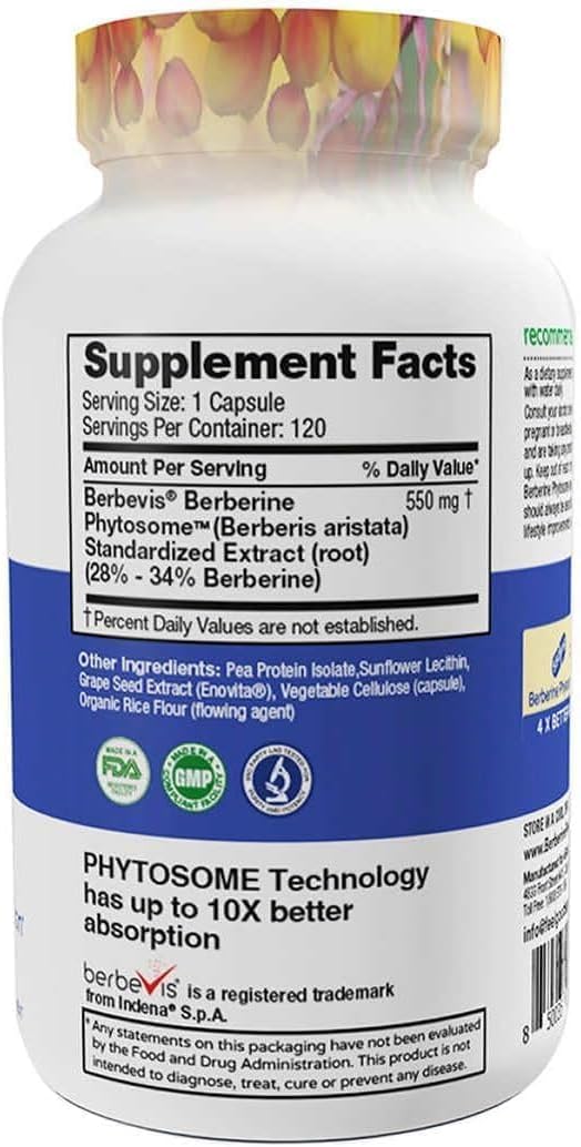 Berberine Phytosome, 120 Vegan Capsules