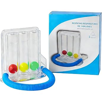 Lung trainer with 3 colourful balls deep breath trainer breathing exercise device breathing trainer for breathing exercises lung trainer ideal for speech therapy occupational therapy and COPD