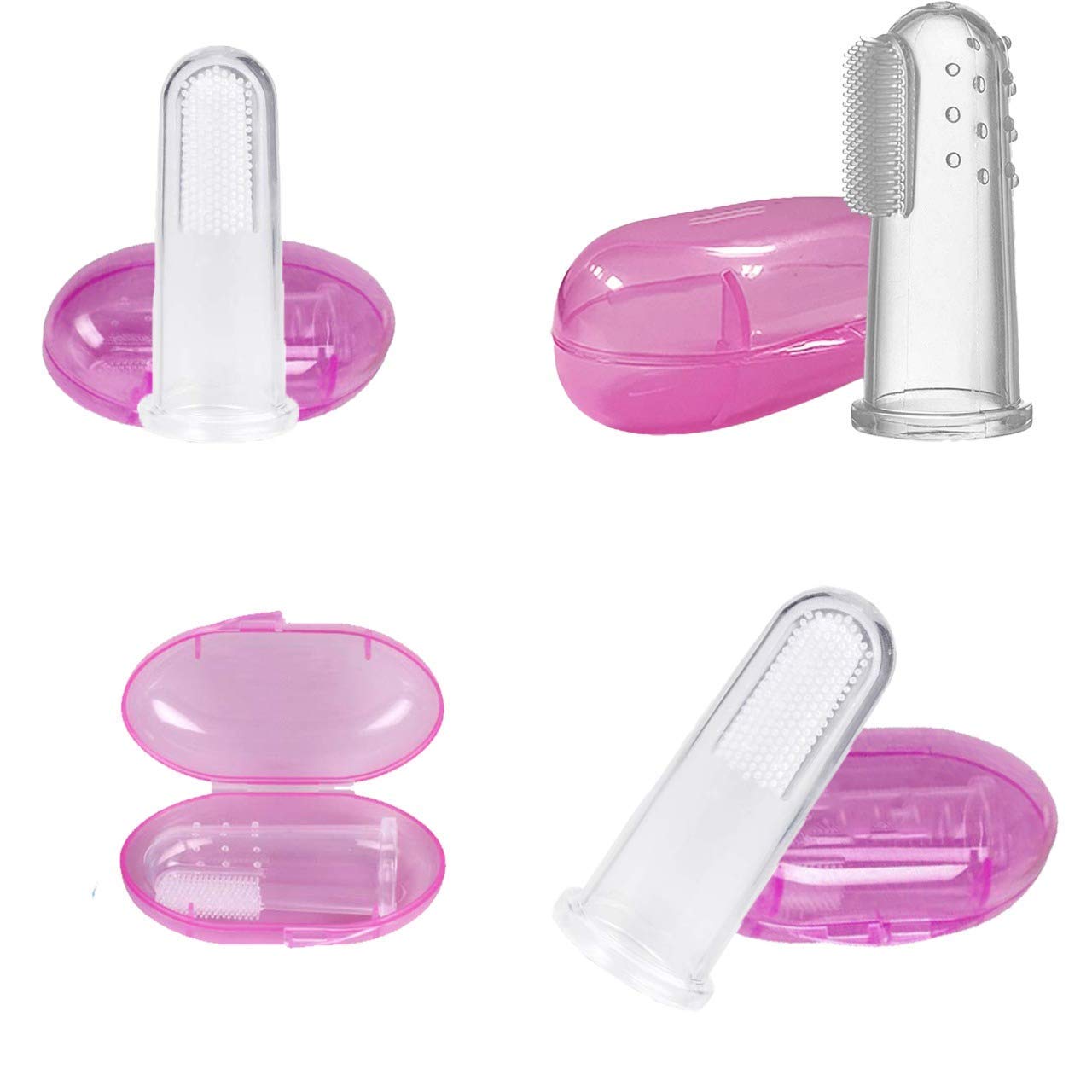 Atipriya Baby Silicone Finger Toothbrush with case for Easy Cleaning, Massaging, and Soothing Gums, Oral Hygiene`, pack of 1-image-4