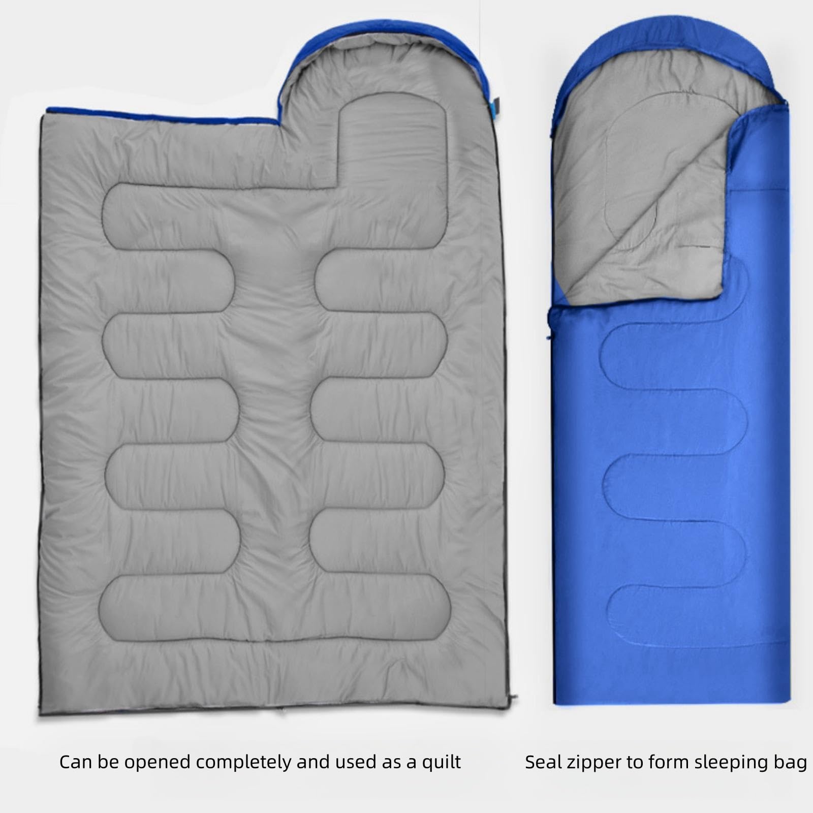 Schlafsack Wasserdichter Schlafsack mit leichter, wasserdichter, kompakter Tasche for Campingausrüstung, die im Freien unterwegs ist für Outdoor Kaltes Wetter Camping und Bergsteigen ( Color : White ,