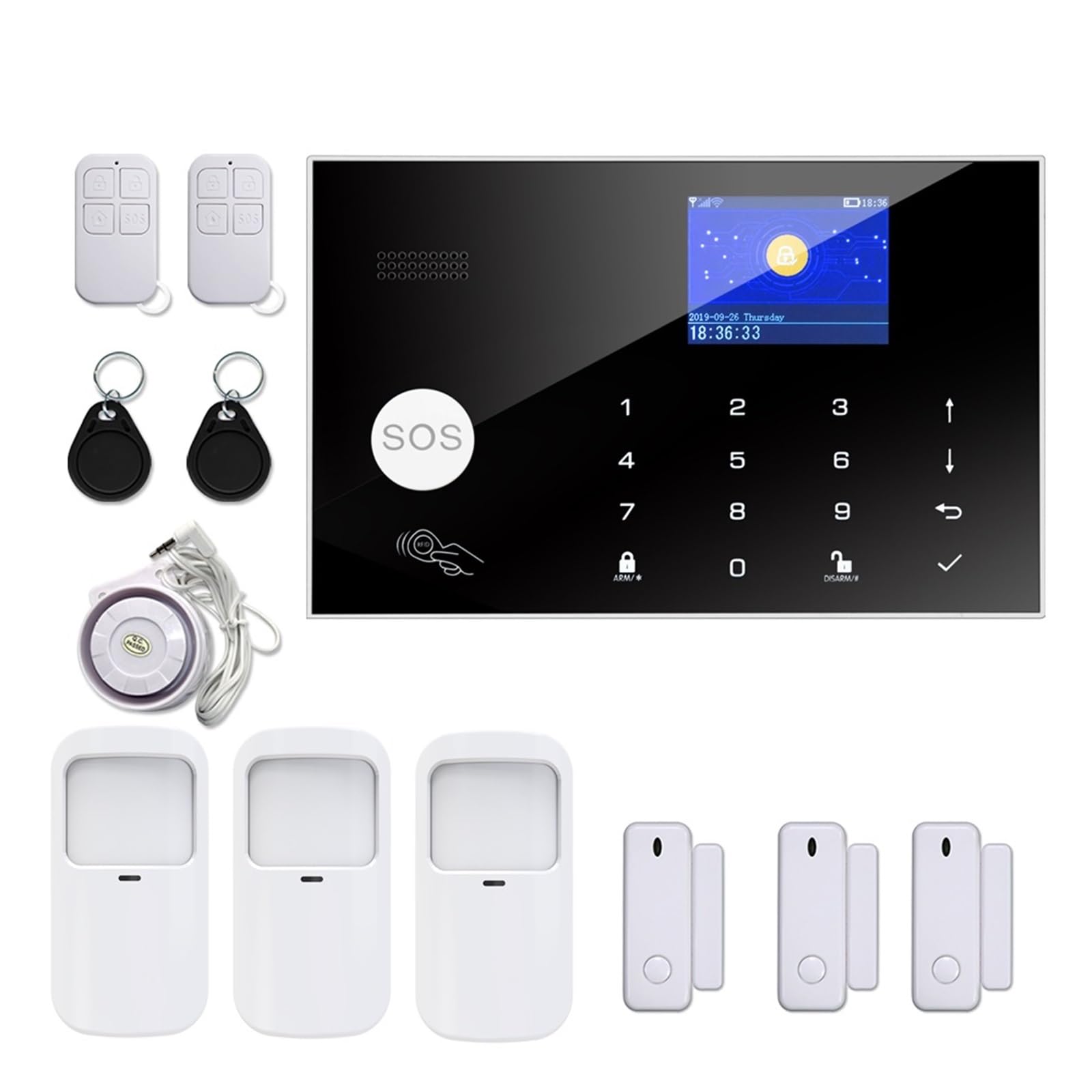 Système d'alarme WiFi 4G pour sécuriser votre maison durant vos vacances