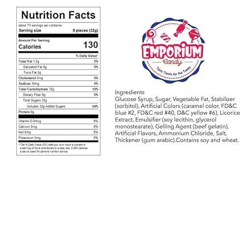 Miniatura 2 de Caramelo de regaliz ligeramente salado  1.5 libras de caramelo de regaliz fresco y delicioso envuelto individualmente, suave y cremoso