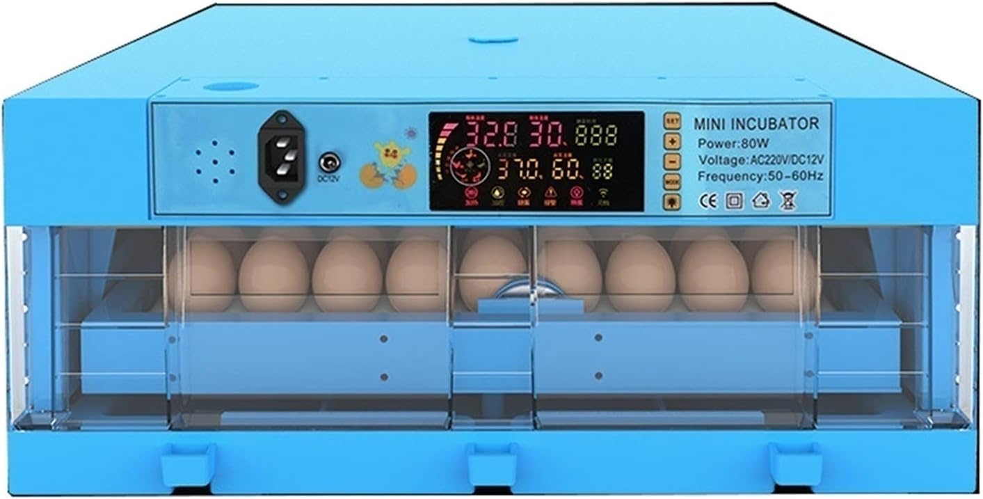 Incubatrice Digitale Termostatico con Rotazione Automatica dell'incubatrice a 64 cifre(Single Power Supply)