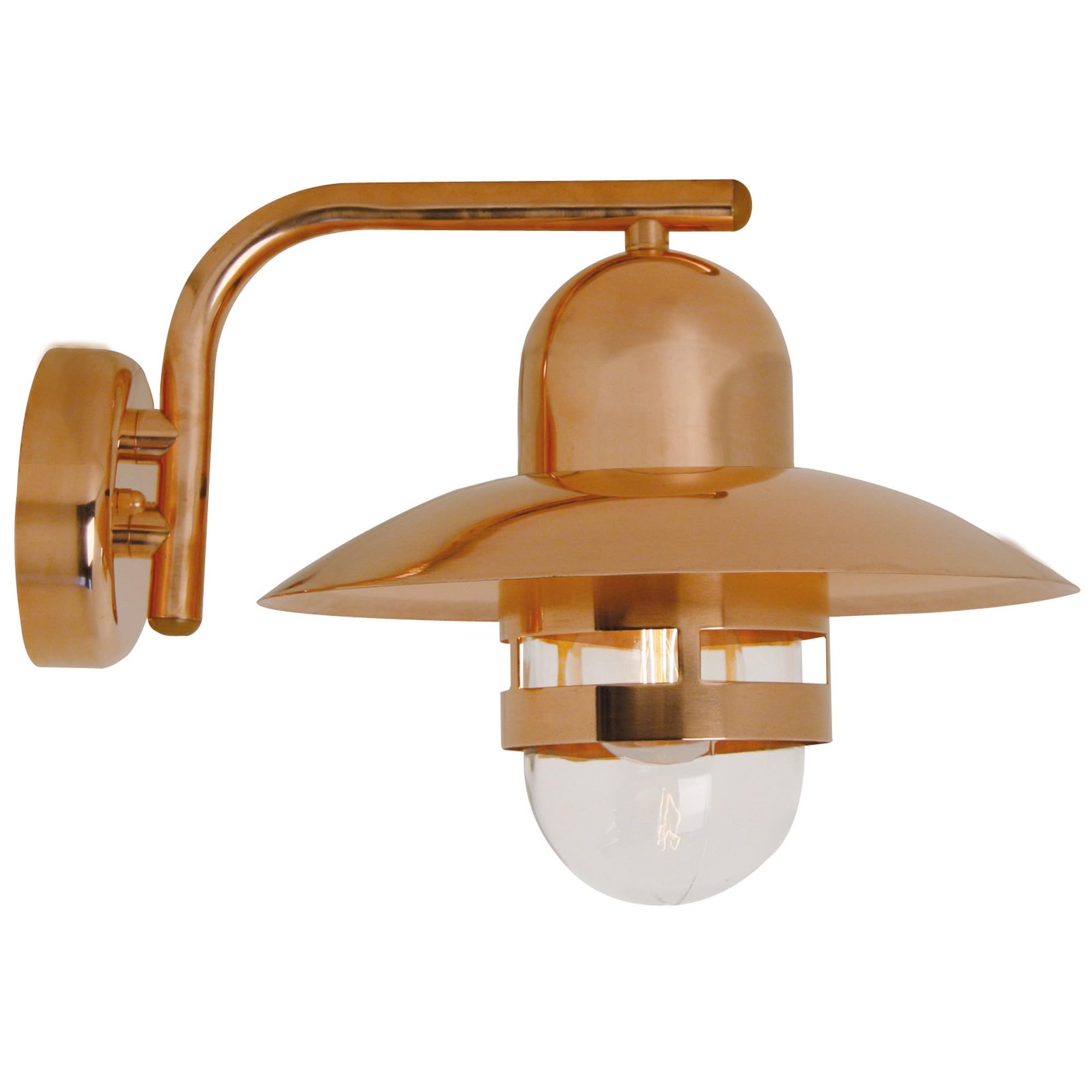 Nordlux Nibe Outdoor Wall Light Copper Copper Garden E27 IP54 Mains
