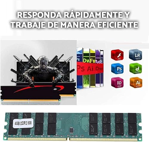 Miniatura 2 de Módulo de memoria DDR2, 4 GB de gran capacidad 800 MHz de datos rápidos DDR2 240 Pin DDR2, alta antiinterferencia y propiedades antiestáticas por