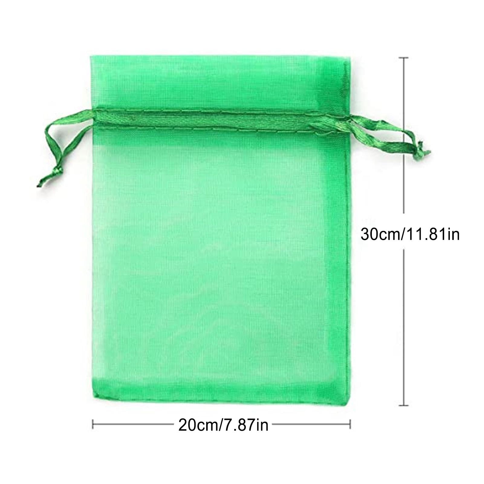 Lot De 50 Sachets Protection Fruits En Organza 10x15cm - Avec Cordon - Contre Insectes Et Oiseaux