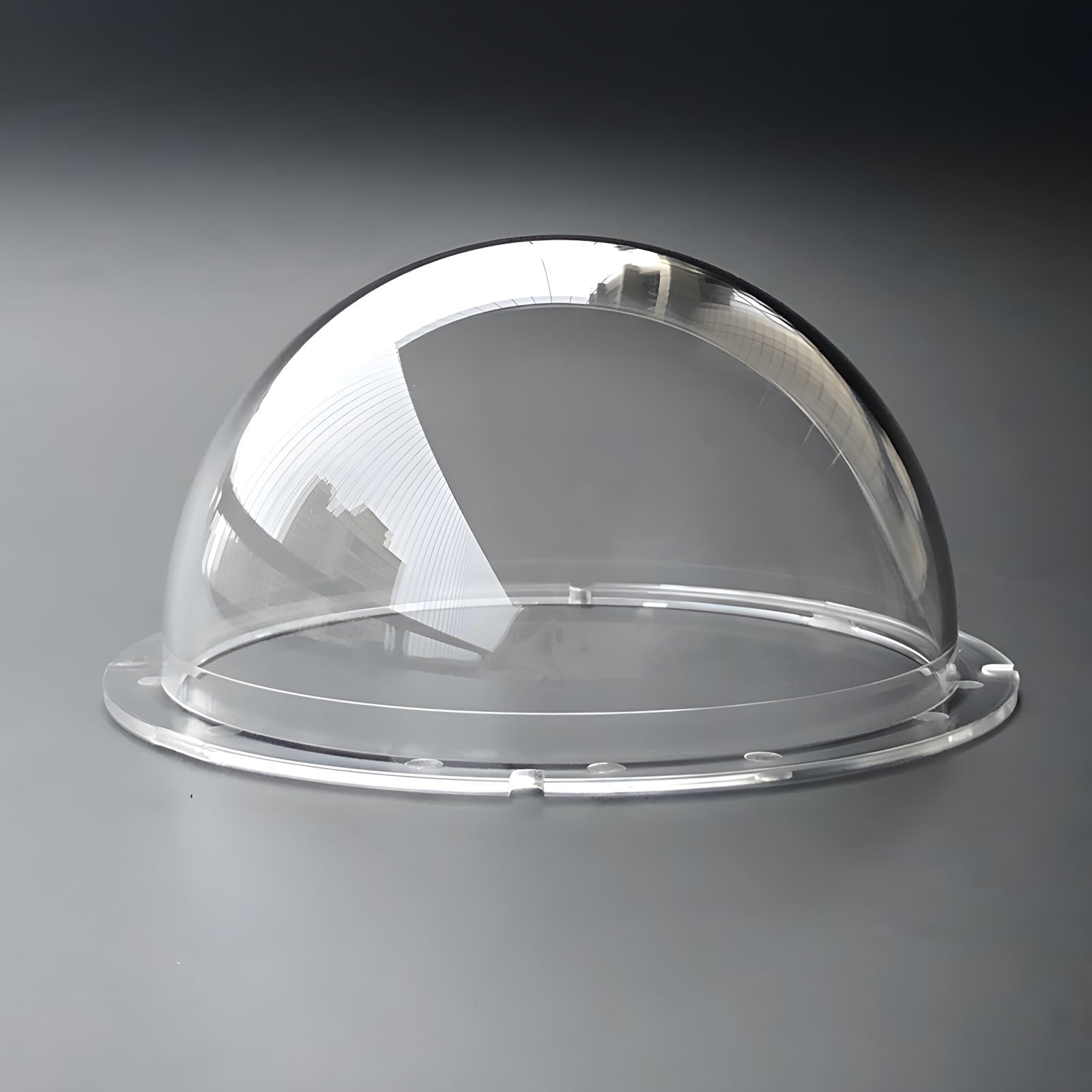 UQISOVI 4 Inch Acrylic Clear Dome Cover Security CCTV Camera Housing Transparent Globe Glass Lens Protective Cover Hemisphere Protection Dome, Outer