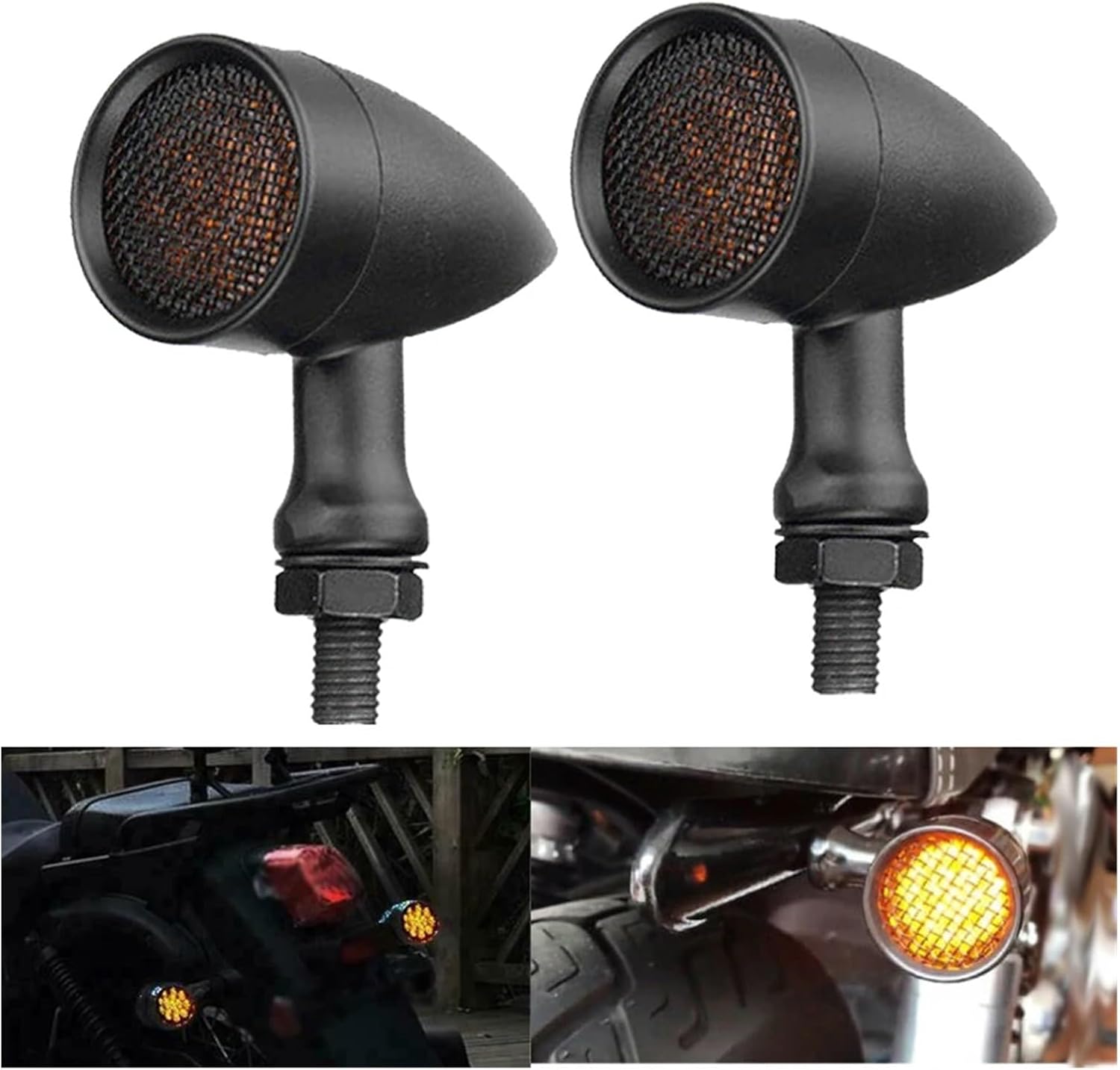 2 PCS LED Motorcycle Turn Signals Indicator Light for Suzuki Boulevard M109R M50 M90 M95 Marauder VZ 800 1600 Savage LS 650 Indicators Lamps