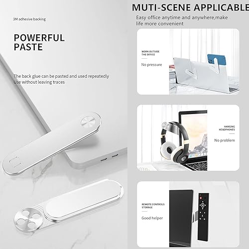 Miniatura 7 de Bydorunce Soporte magnético ajustable para teléfono portátil plegable para monitor de computadora clip de montaje lateral soporte de expansión