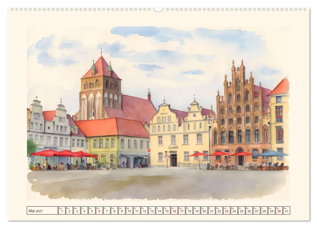 CALVENDO · Zauberhaftes Mecklenburg-Vorpommern (Kalender 2027) | DIN A2 Querformat · Premium-Wandkalender · zauberhafte Stadtkerne