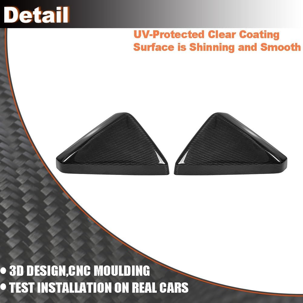 Dry Carbon Fiber Mirror Caps for Tesla Cybertruck 4-Door 2024-2025 Add-on Side Rearview Mirror Caps Car Exterior Outside Shell Factory Outlet