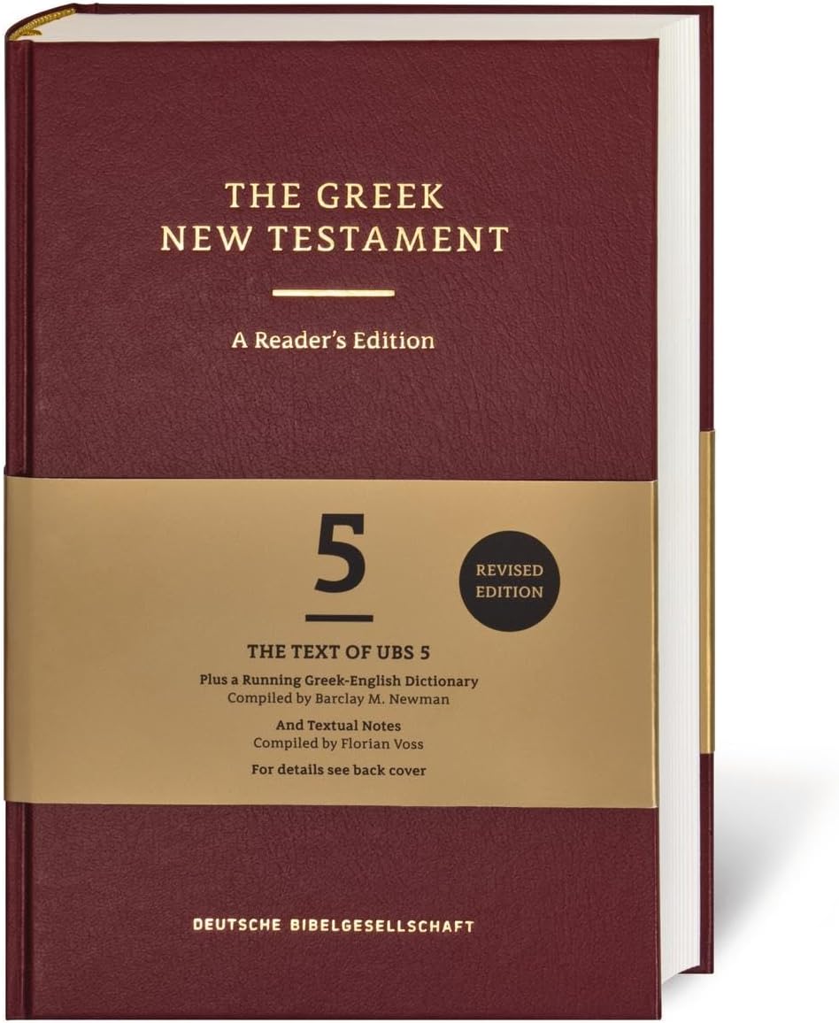 UBS 5th Revised Greek New Testament Reader's Edition Hardcover – 1 November 2014