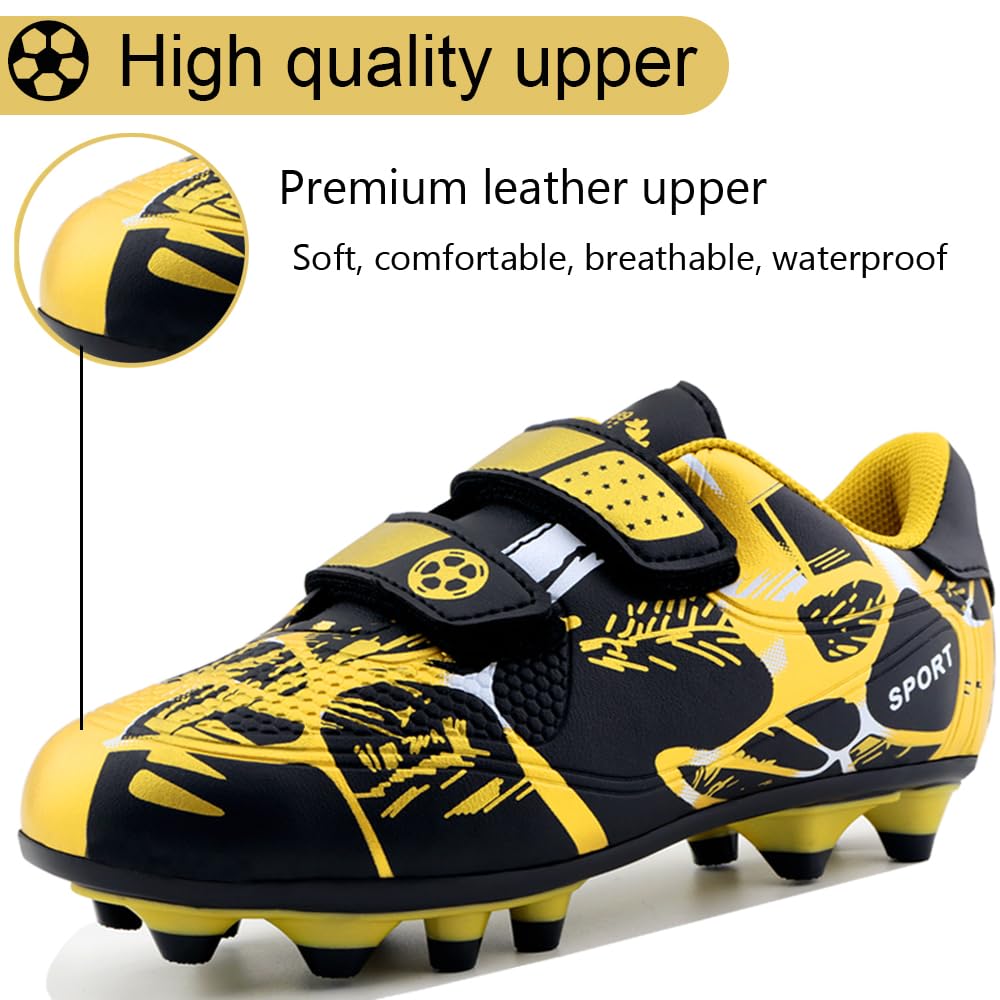 Scarpe da Calcio Ragazzi Ragazze Scarpe da Allenamento Bambini Spike Antiscivolo Traspiranti per Esterni Sportivo Sneakers Unisex 28-37EU