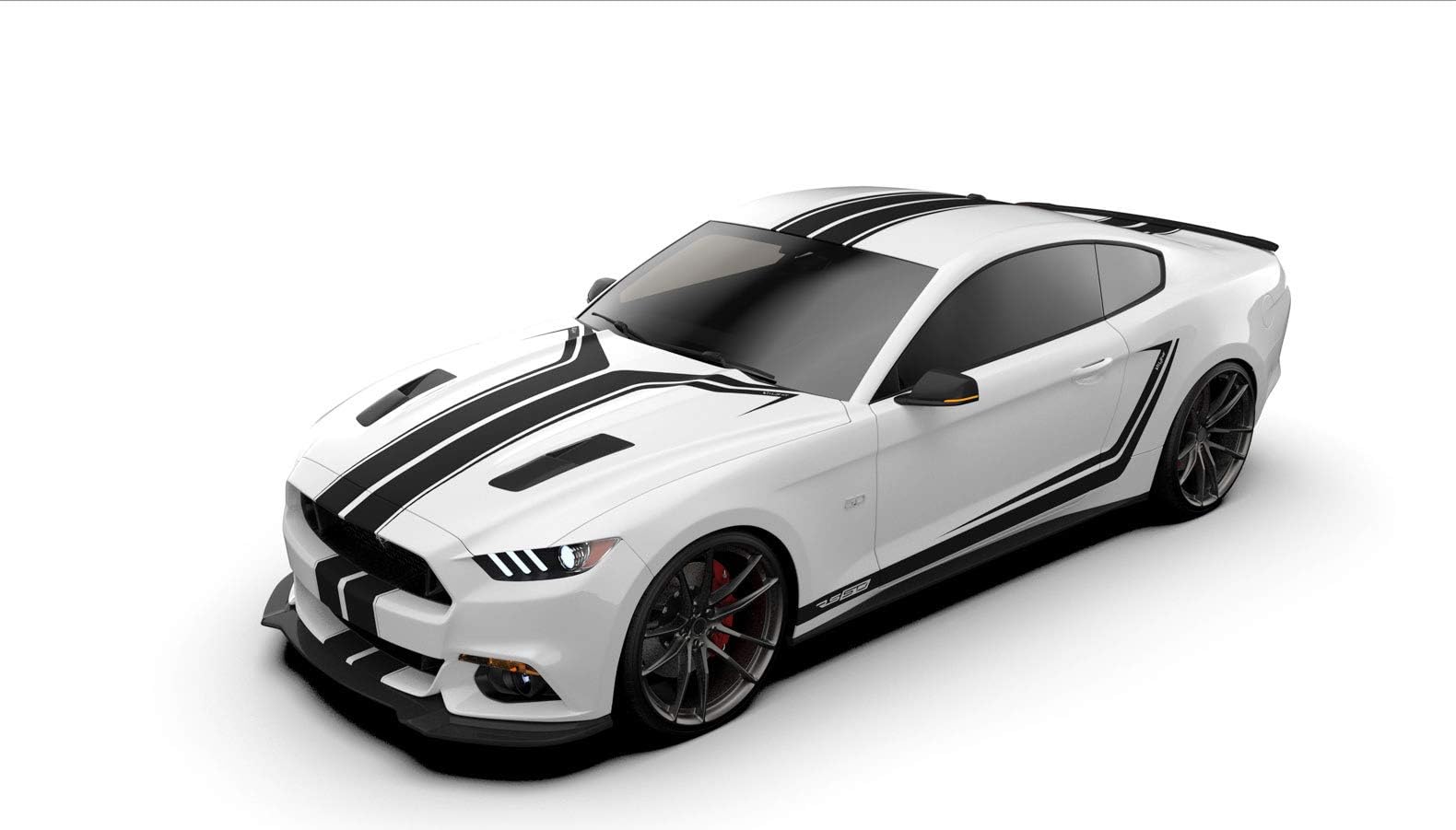 Raceskinz® RS50 KilLRoY™ Edition Premium Vinyl Graphics Kit, Matte Black fits 2015-2017 Ford Mustang GT. Quality Custom Vinyl Stripe Decal Graphic Sticker Body Kit