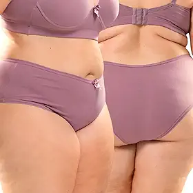 Kit 03 Calçola Plus Size Básica Calcinha Cintura Alta Para Senhora Modelagem Grande