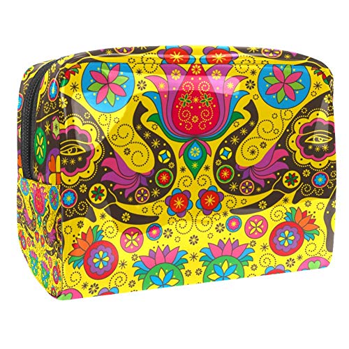 Preisvergleich Produktbild Bunte Kosmetiktasche mit Elefanten-Motiv, für Reisen