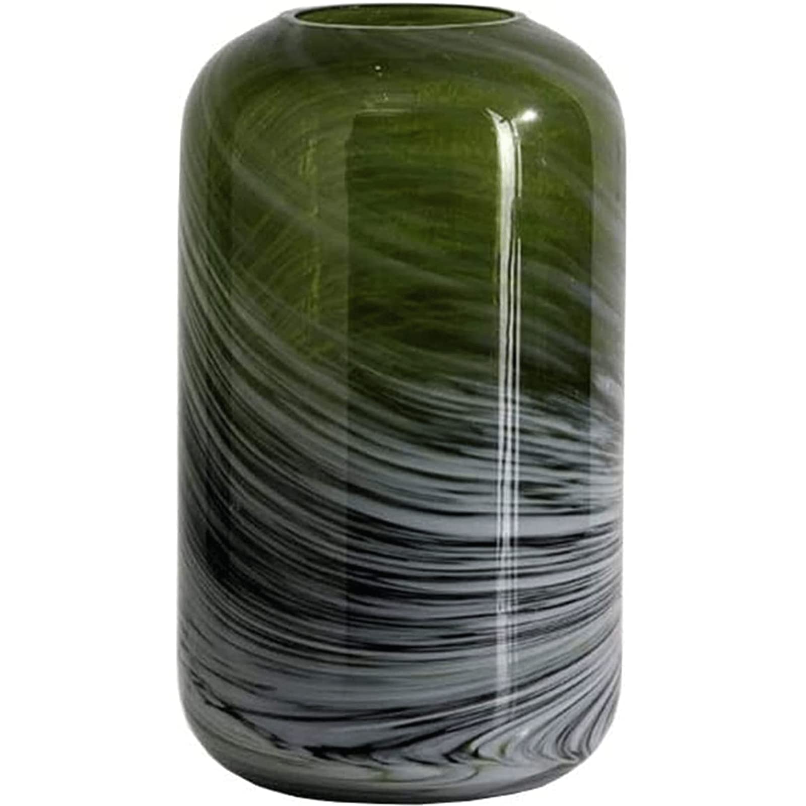 Ngdfgr B Fashion Exquisite Glass The Vase European Style Marbling Flower Vases Decoration Transparent Light Luxury Vase Table Decor Ookshelf Decoration (B),