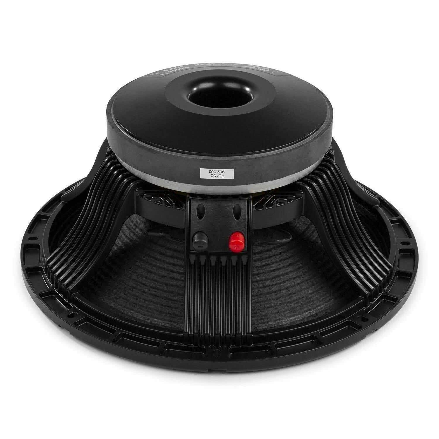 Power Dynamics PD15C - Ferrite Tieftöner, 15 Zoll HiFi Basslautsprecher, 1600 Watt, leistungsstarker und professioneller Sound, Einbau Lautsprecher, Ersatzlautsprecher