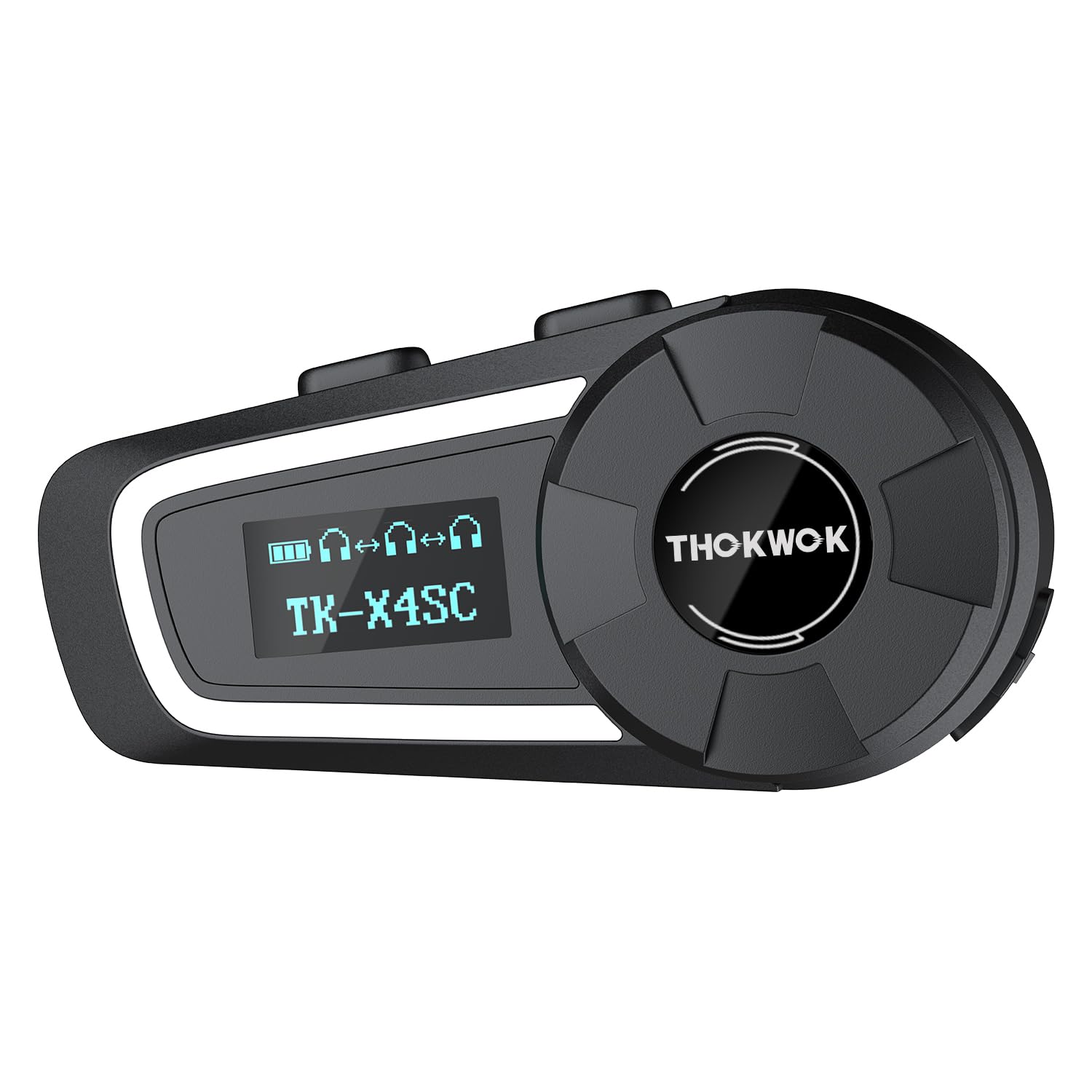 Interfono Moto Bluetooth, TK-X4SC Auricolare Bluetooth per Cuffie Moto, Fino a 2-6 Persone, 2000M Kit vivavoce Display LCD/Stereo Hi-FI/Condivisione Musica, Comunicazione Sistema