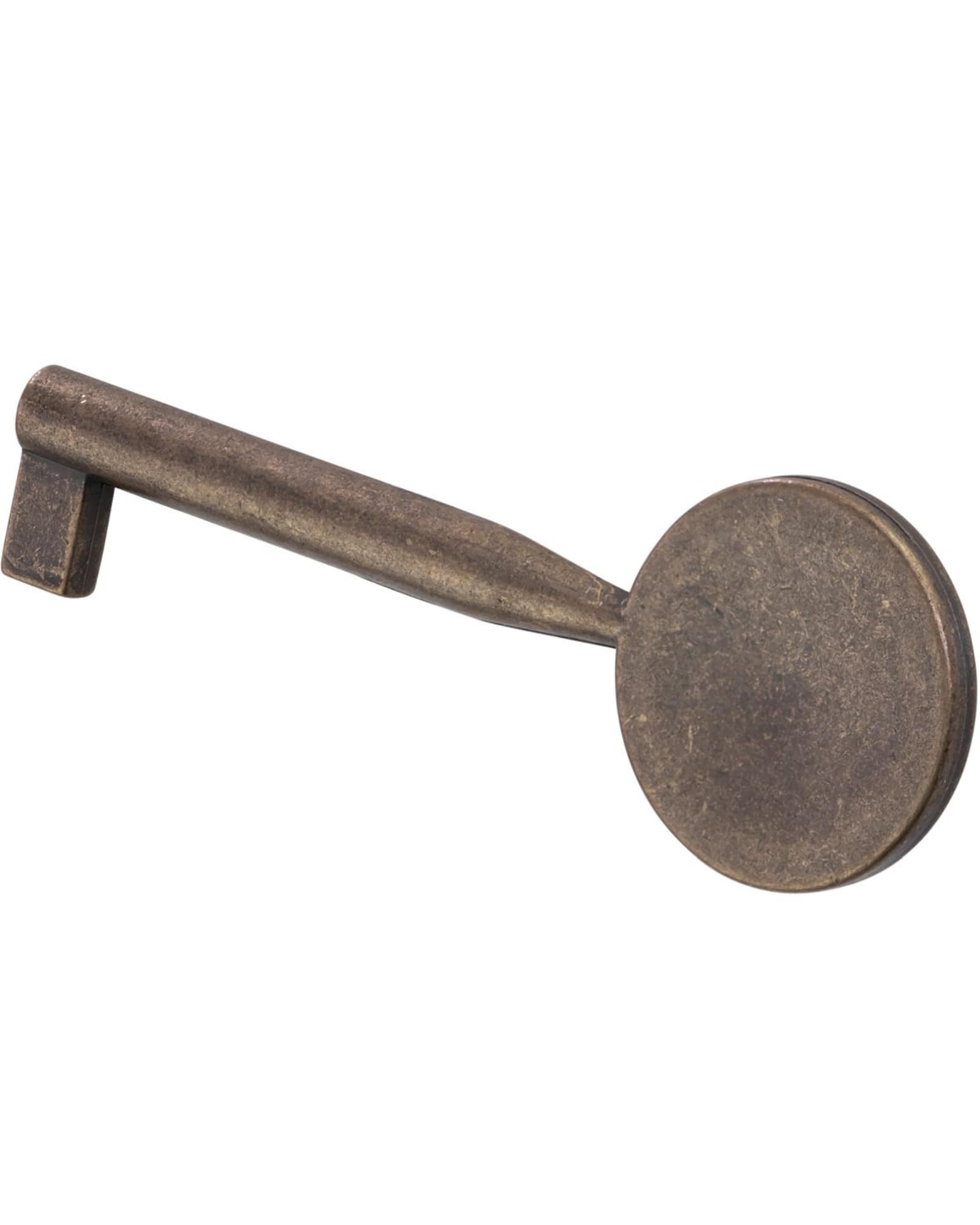 Gedotec Beard Key Metal Brown Rubbed Through | Vivaldi | 1 Piece - Furniture Replacement Key Antique for Drawers | Handle Length: 35 mm — image 1
