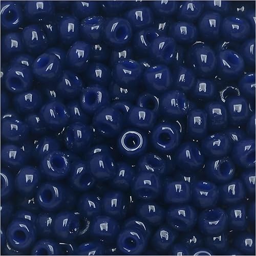 Miyuki Cuentas redondas de semillas Rocaille Tamaño 11/0 0.85 oz 5 pulgadas Tubo Duracoat Opaco Azul Marino 11-4493