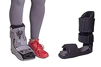 Vista 1 de Botas para caminar (M) + férula nocturna (M) - para lesiones de pie y tobillo, esguince de tobillo, fractura, pie roto, lesión del tendón