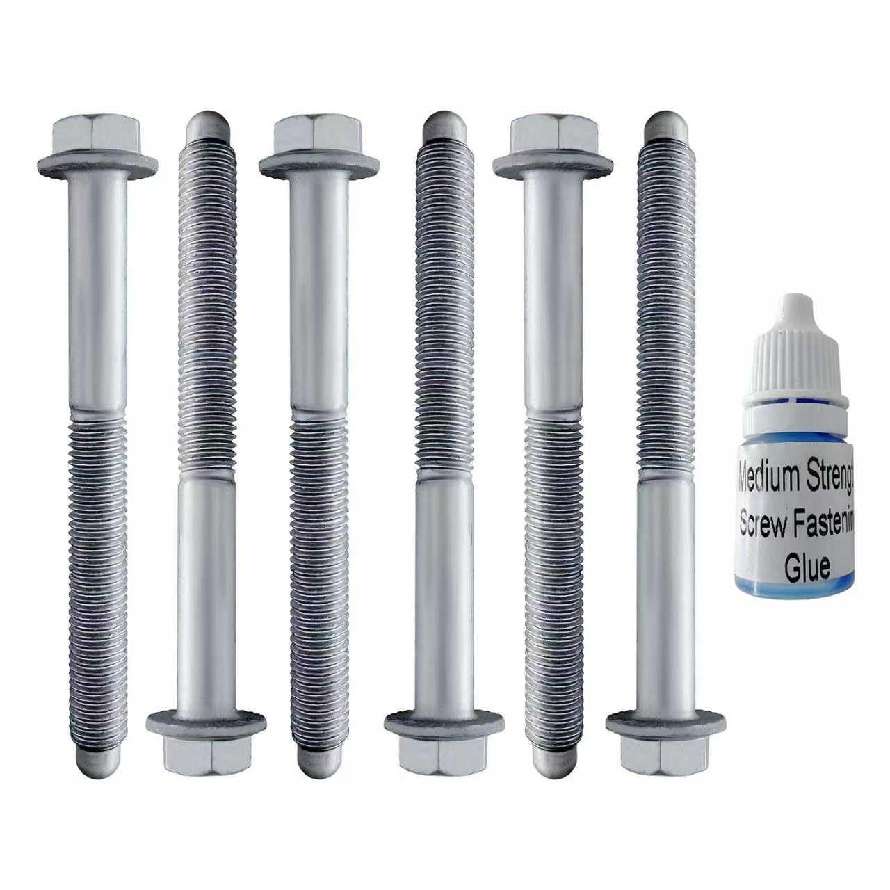 Cab Body Assembly Mounts Bushing Bolt,Grade 10.9, with Bolt Fastening Glue Fits for 11516868,15704266,159424,Chevy Suburban Silverado Tahoe,Gmc Sierra Yukon,Cadillac,8pcs M12*1.75 * 110.