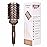 FIXBODY Hair Brush, Round Brush for Blow Drying, Curling, Styling, Nano Thermal Ceramic & Ionic Tech, Boar Bristle, 3.3 inch, 2 inch Barrel, for Women, Volume & Shine, Brown, Hair Brush for Thick Hair