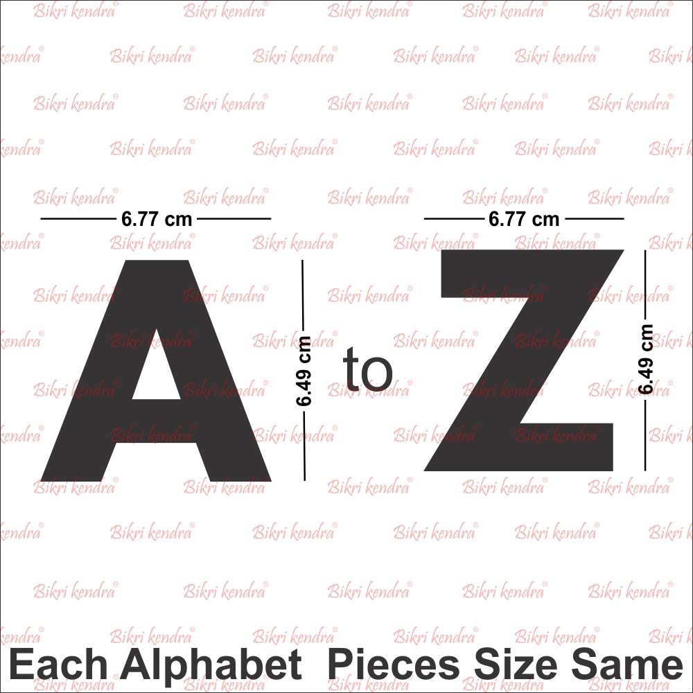 3D Acrylic Mirror Wall Stickers - Alphabet Black -2 3D Acrylic Mirror Wall Stickers - Alphabet Black -2