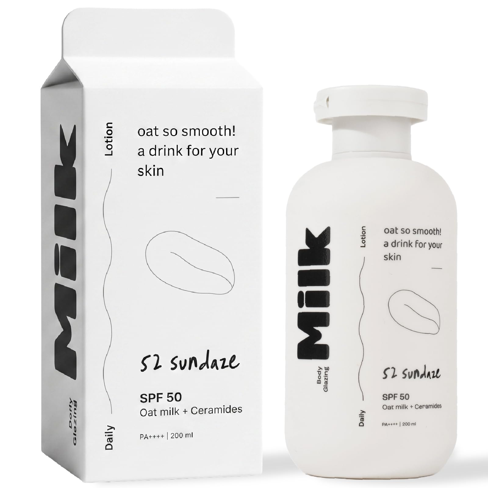 Body Glazing Milk SPF 50 PA++++ | 200 ml Sunscreen Body Lotion with Oat Milk, Ceramides & Niacinamide | Broad Spectrum UVA & UVB Protection, No White Cast | Vegan & Cruelty-Free-picture-31