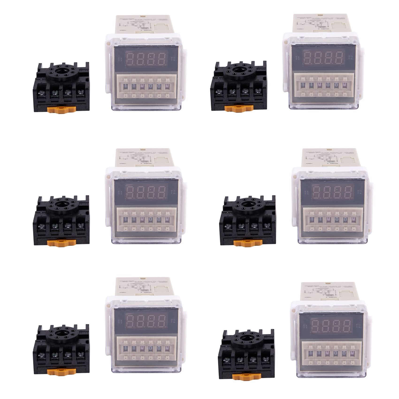 Relais à retard temporisé programmable DH48S-S 220V 5A double temporisateur
