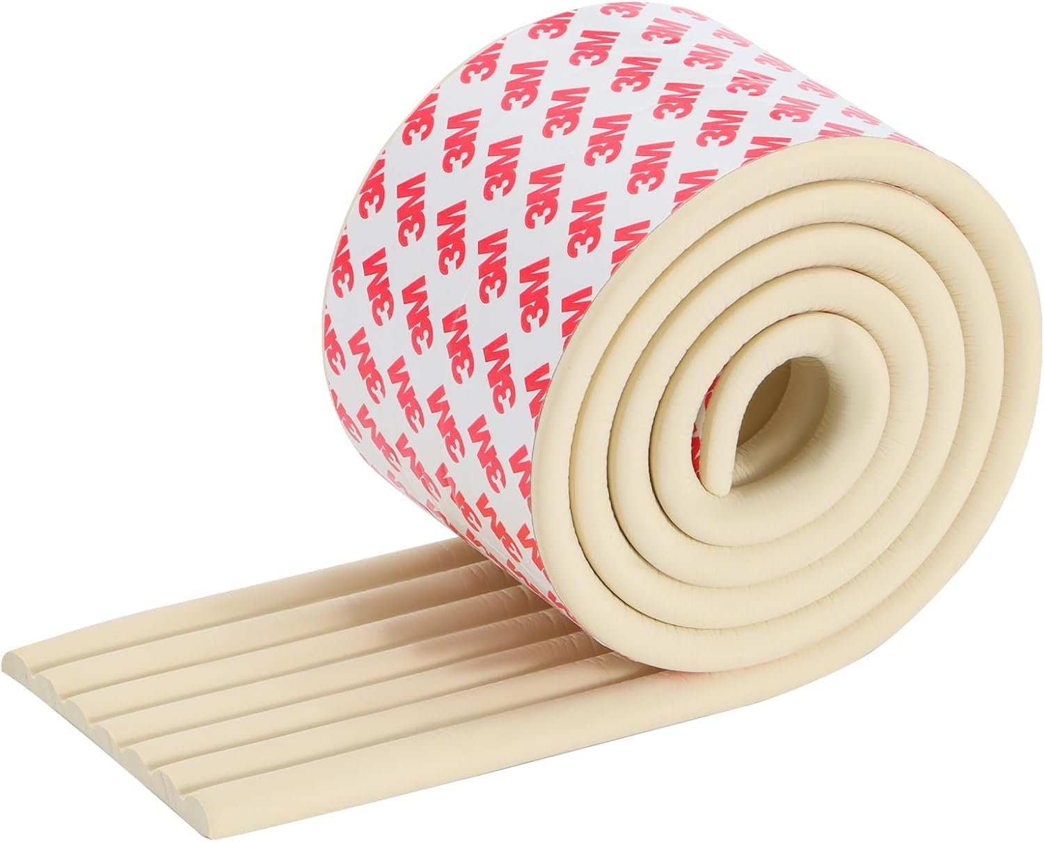 JEMICA Corner Protector for Baby, Widen Edge Protector with Adhesive Backing, Baby Proofing Edge Corner Protect Self Adhesive Furniture Guard Bumper for Table, Desk, (2 Meter) (Cream)-image-5