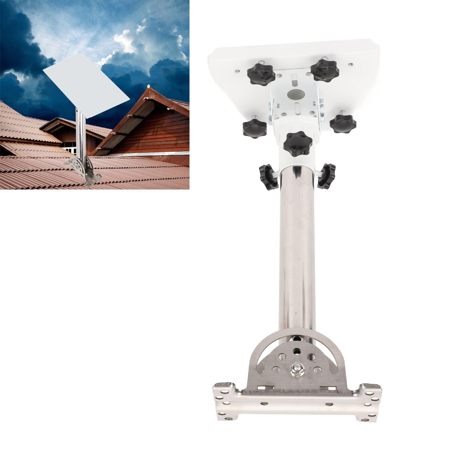 Support D'antenne Satellite en Acier allié, Kit de Montage pour Gen 3, Support de Plat Standard Rotatif Flexible pour Poteau Mural de Toit