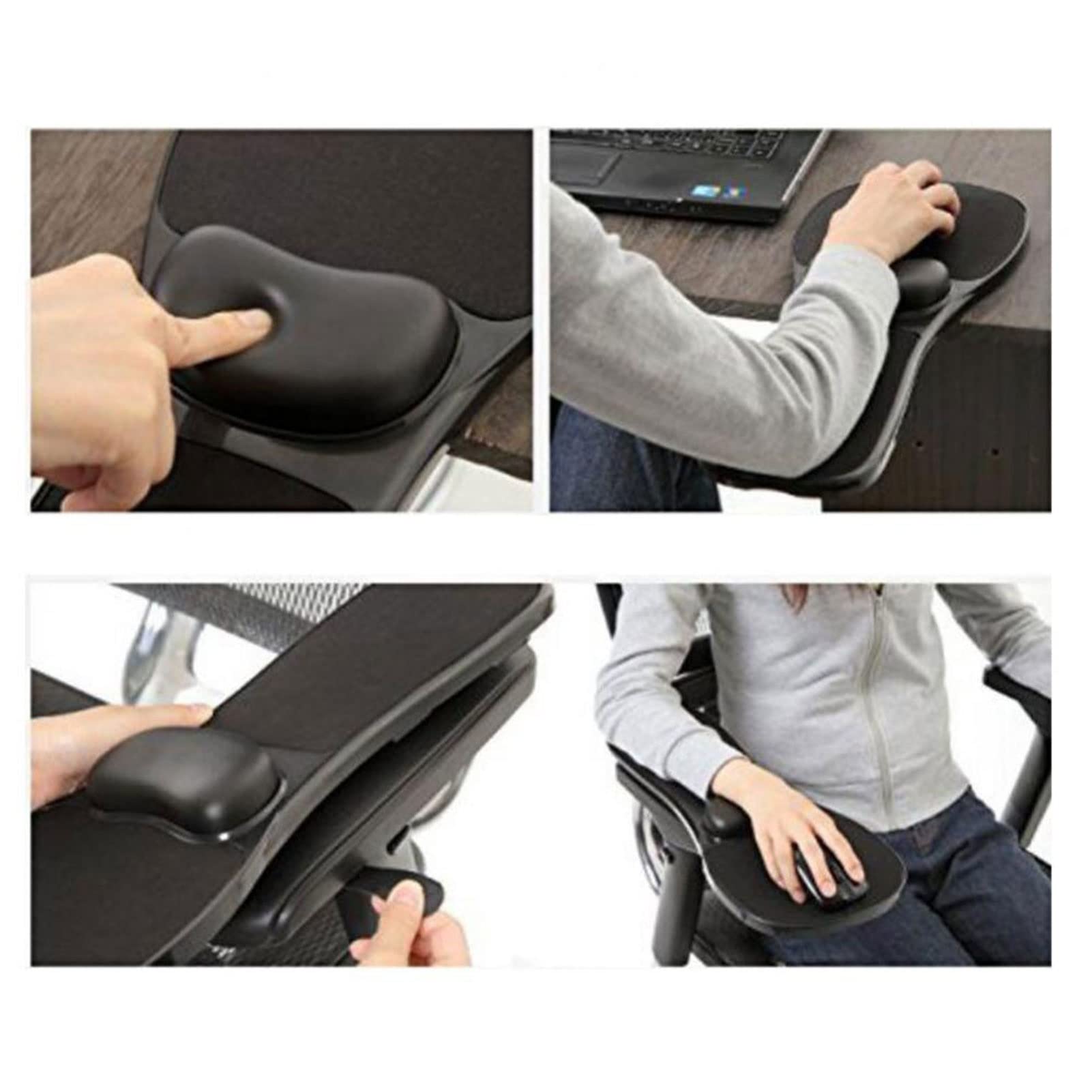 Computer Bracciolo Pad Poggiapolso Braccio Regolabile Staffa di Supporto for Casa E Ufficio,Supporto Ergonomico for Il Gomito del Braccio del Mouse,180 ° Regolabile