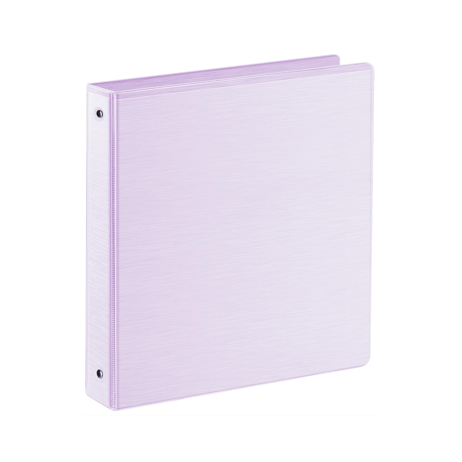 SUIN 1 Inch 3 Ring Binder, Clear 1'' View Presentation Binders with 2 Pockets, Fits 8.5 x 11 Letter Size, Durable Polypropylene, Non-Stick &amp; PVC-Free for School, Office &amp; Home (Brushed Lavender)