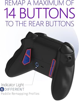 HEXGAMING Ultra X Wireless Controller for Xbox Series X & S, for Xbox One, and for Windows 7/8/10-4 Back Buttons - Adjustable Triggers - Interchangeable Thumbsticks - 6 Profiles - Wood Pattern