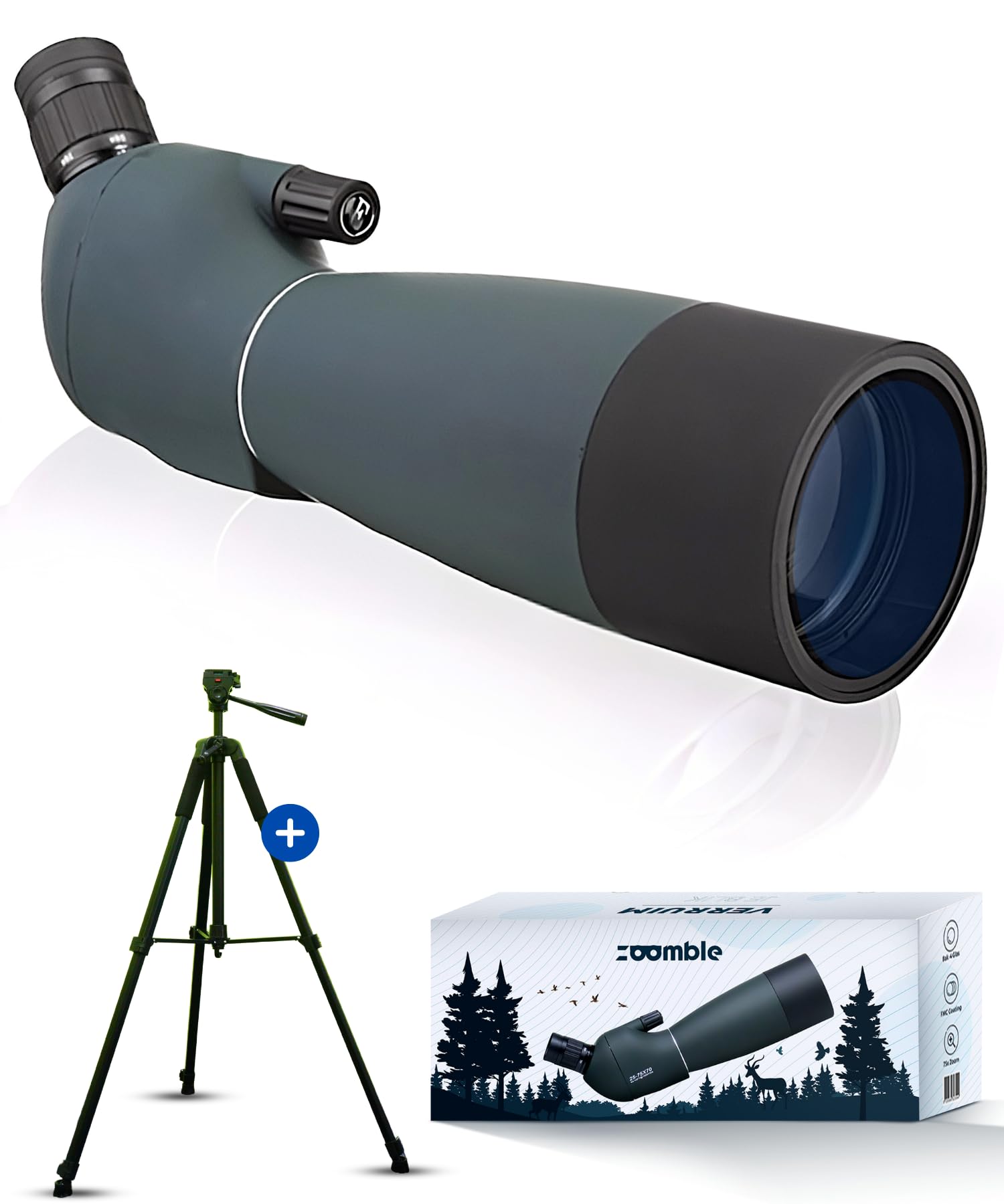 Spektiv 25-75x70 mit Stativ PRO - HD Zoom - Vogelbeobachtung