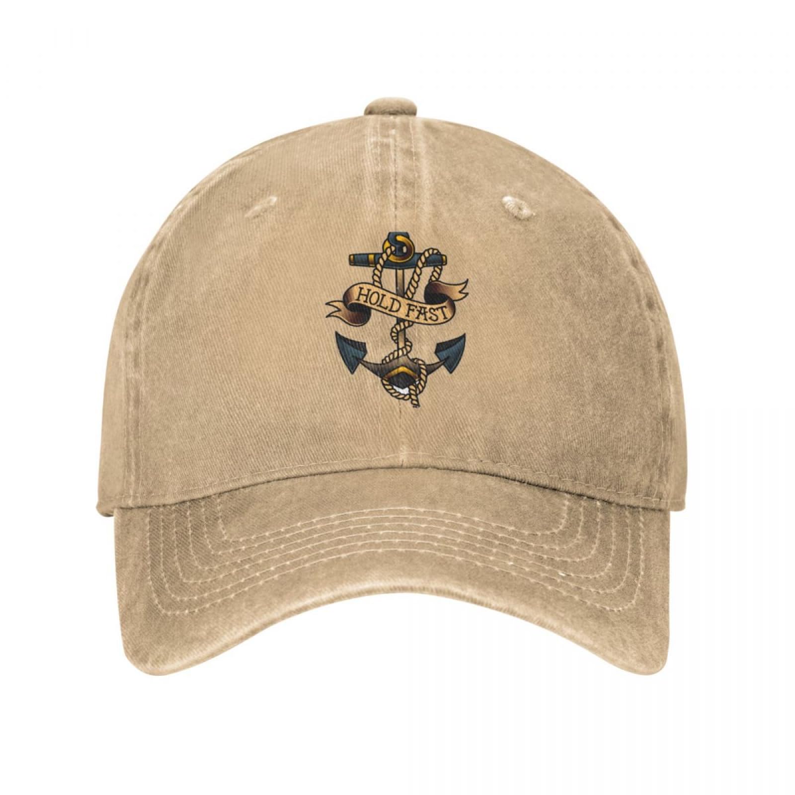YCYLYLYC Baseball caps Unisex dad Golf Cap Trucker Running Cap Hold Fast Washed Baseball Cap Anchor Retro Trucker Hat Spring Unisex-Teens Gym Casual Snapback Cap Gifts