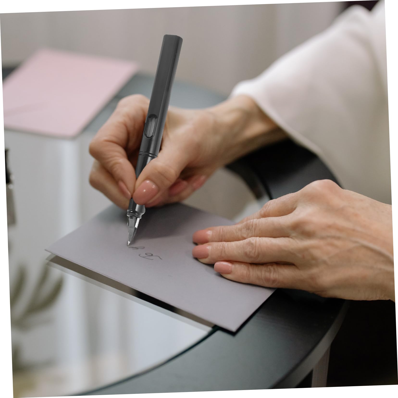 Artibetter 5 Sätze Füllfederhalter mit Nachfüllung Kalligraphie Füllfeder für Schule und Büro Schwarze Tintenpatronen Ergonomisches Design für Angenehmes Schreiben für Notizen und