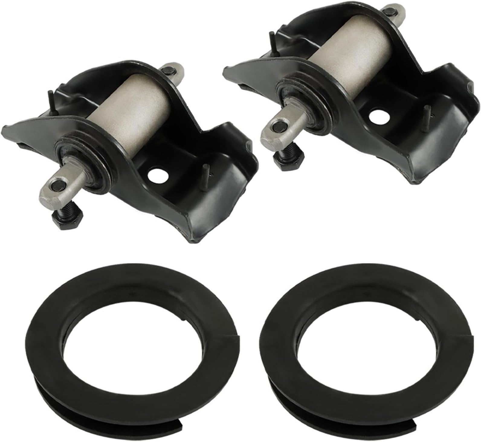 Silscvtt 4 PCS Spring Seat Saddles Spring Perches Insulator Kit Replacement for 1965-1973 Mustang
