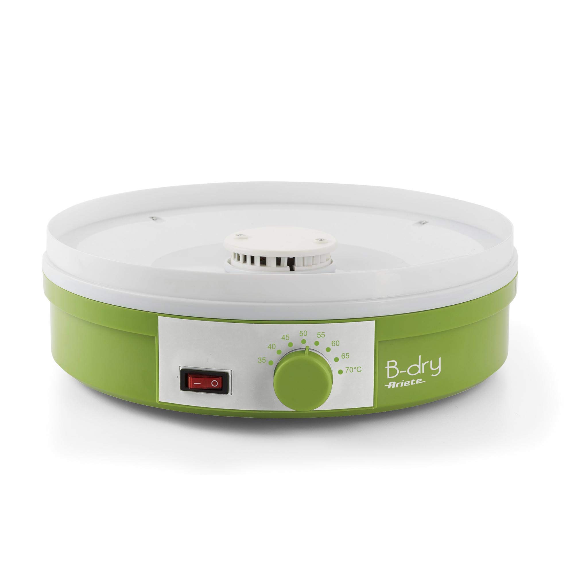 Ariete B-DRY 616, Essiccatore e Disidratatore Alimentare per Frutta e Verdura, 5 Cestelli Removibili, Temperatura da 35°C a 70°C, 245W, Verde