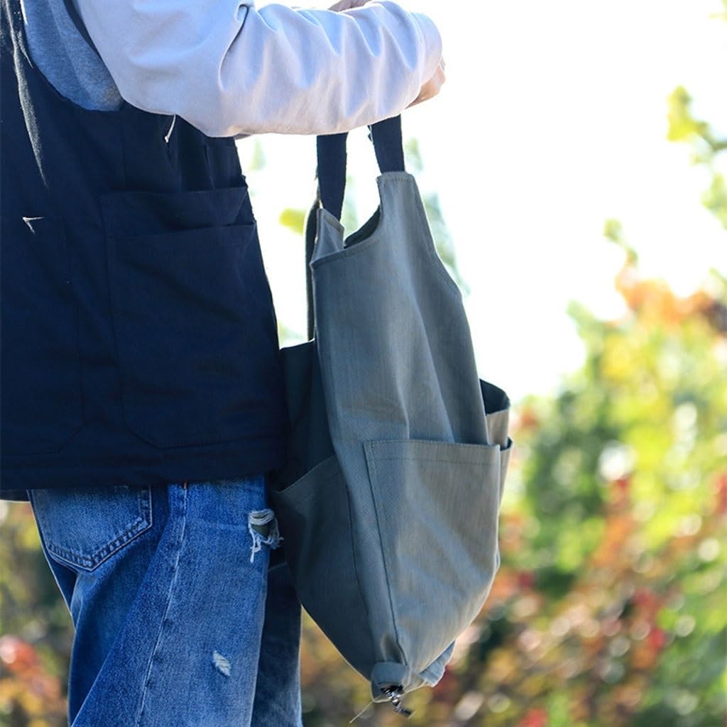 NEBE Delantal de camarero Delantal multifuncional, ropa de trabajo, chaleco Montañismo al aire libre, Camping, Picnic, pesca, jardinero, ropa de trabajo for hombres y mujeres Delantales Delantal